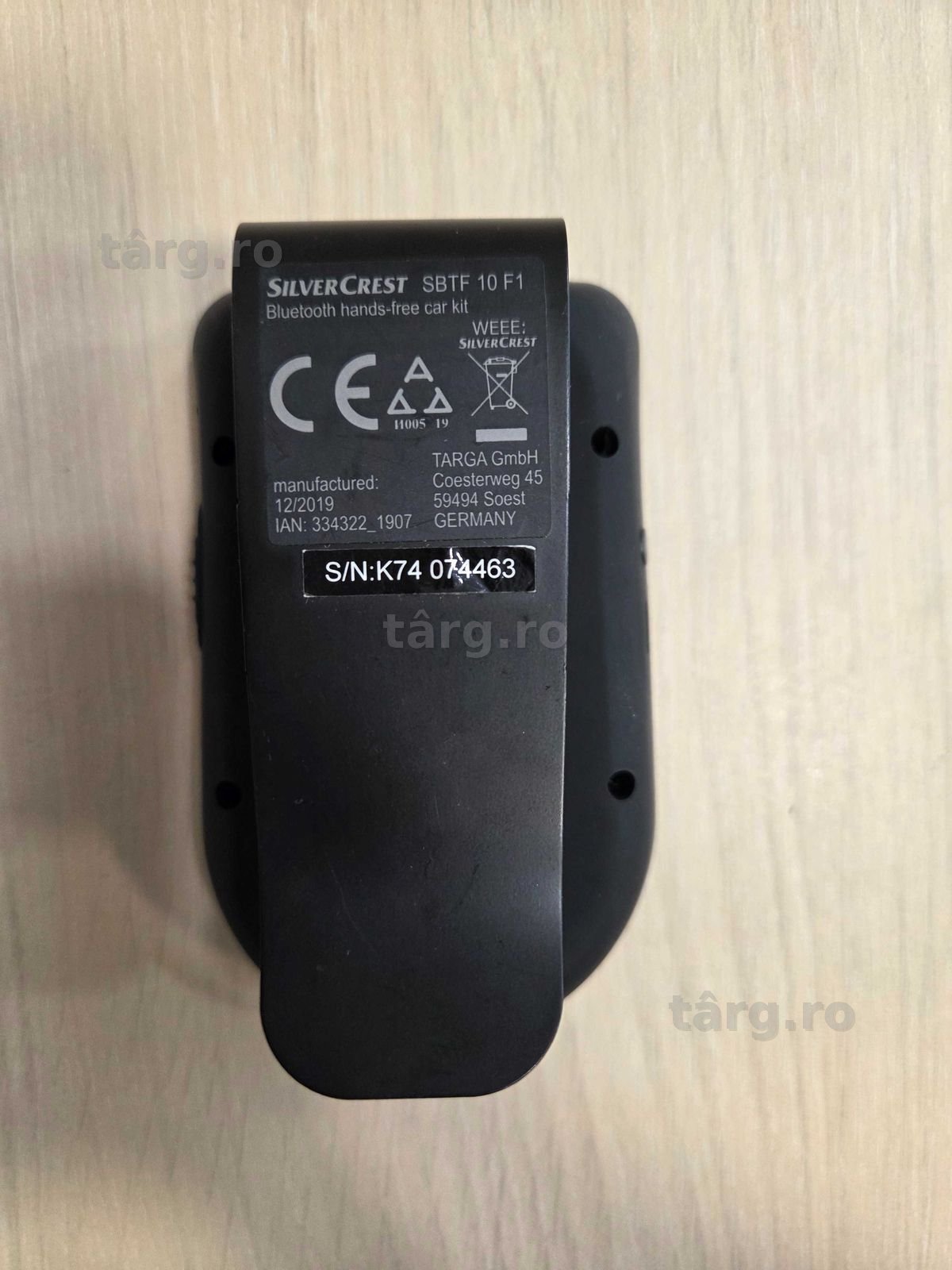 Hands Free Auto Silver Crest SBTF 10 F1 (ECA27 b.48822.1)-Garantie 2 ani! 2