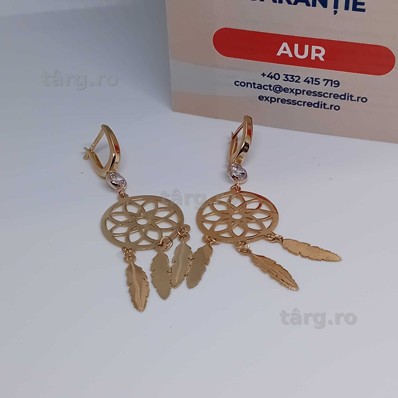 Cercei Aur 14K 5.01g (Ag4 Dacia B.52015.2) Garantie 2 ani 2