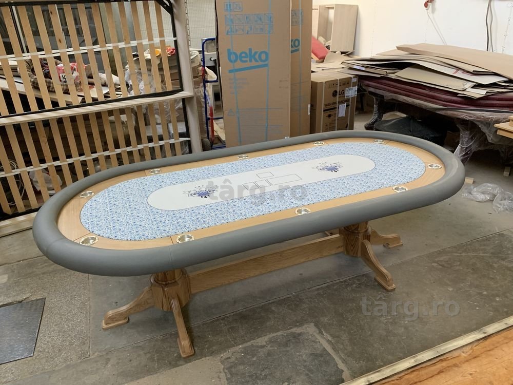STOC - Masa de poker profesionista cu capac de lemn CustomTables.eu