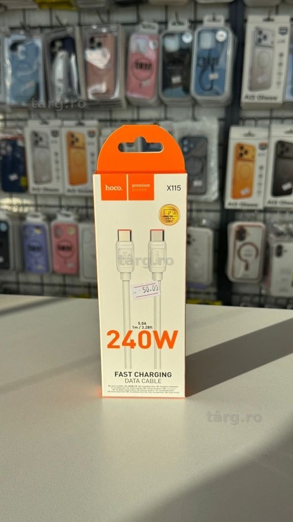 Cablu cu incarcare rapida Tip C, Lungime 1m, Putere 240W