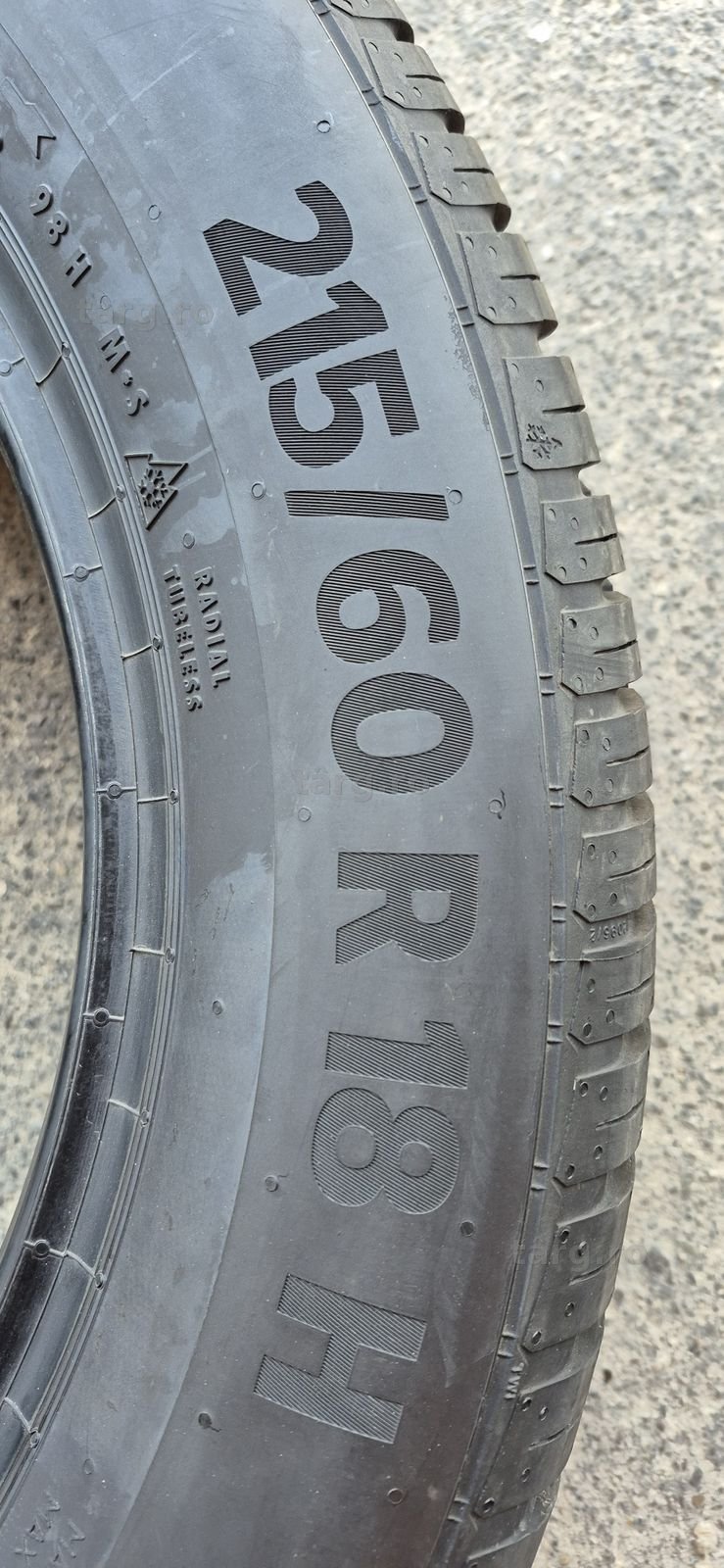 4 anvelope M+S noi Continental 215/60/18,dot 2025.Pretul este pe bucata. 7