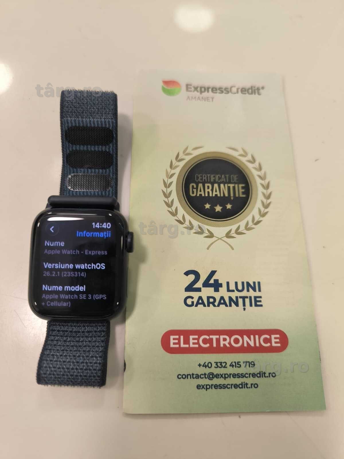 Smartwatch Apple Watch SE3 (Ag24 Harlau b.45700) - Garantie 2 Ani! 3