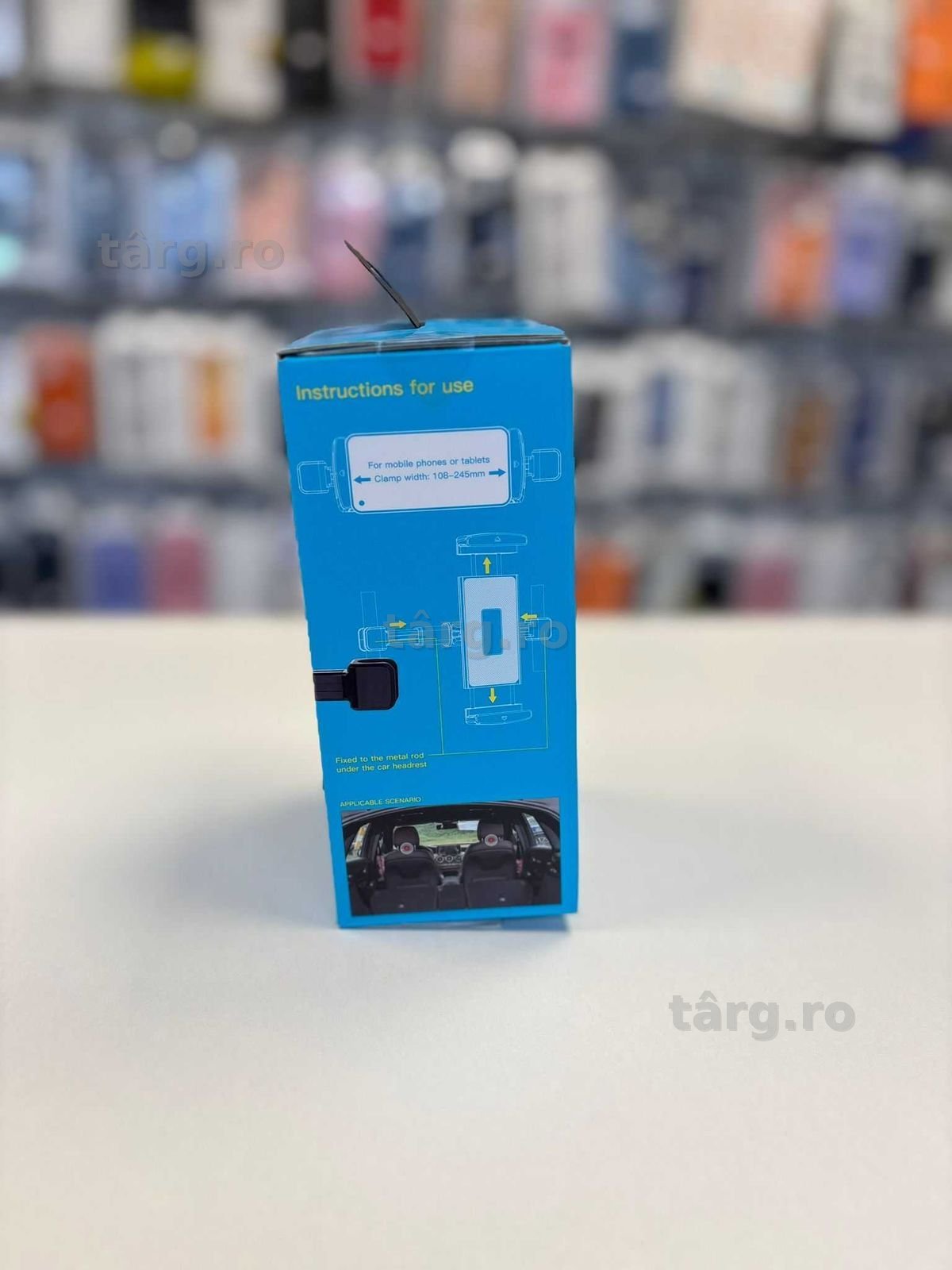 Suport Auto, cu cleme laterale, montaj Tetiera, tableta/telefon 2