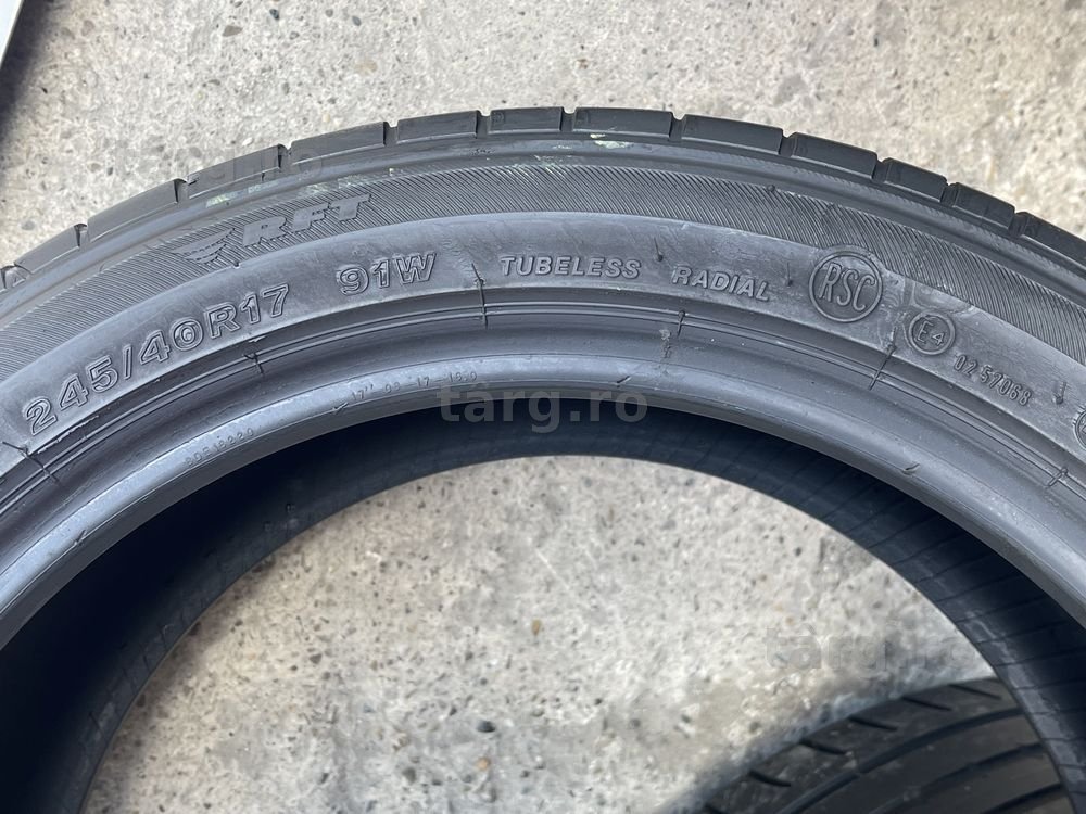 2 anvelope de vara 245/40/17 BridgestoneRFT 6