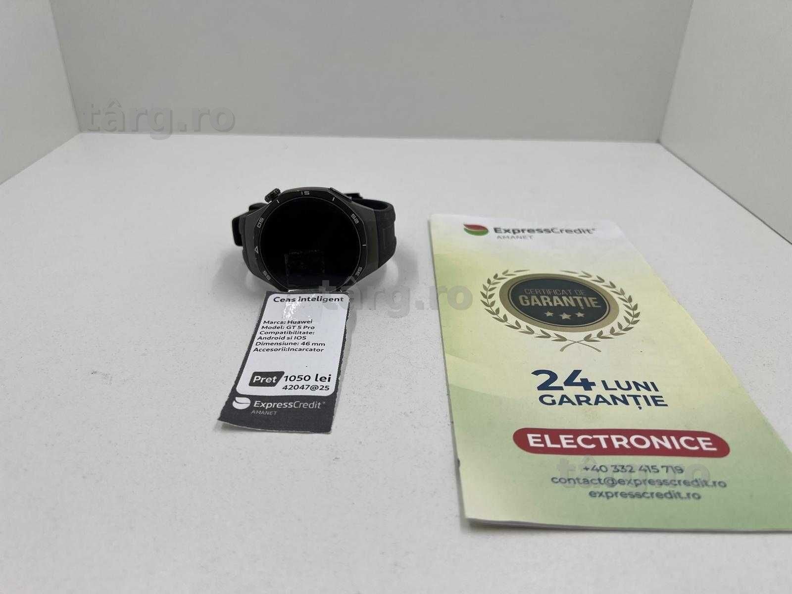 Smartwatch Huawei GT 5 Pro 46 mm  (Ag25 Belvedere B.42047) Garantie 2 ani! 2