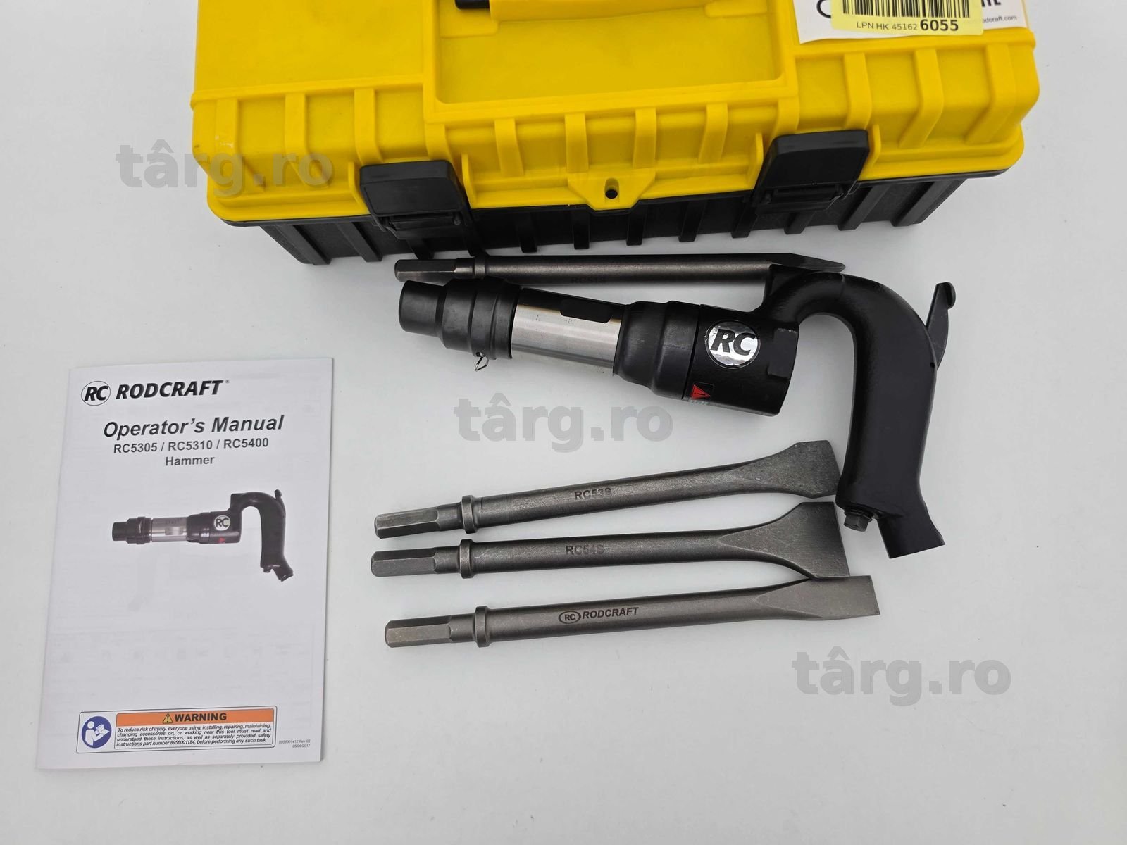 Rodcraft RC5310 Ciocan pneumatic + accesorii 3000 lovituri pe minut, cursa 50mm 3