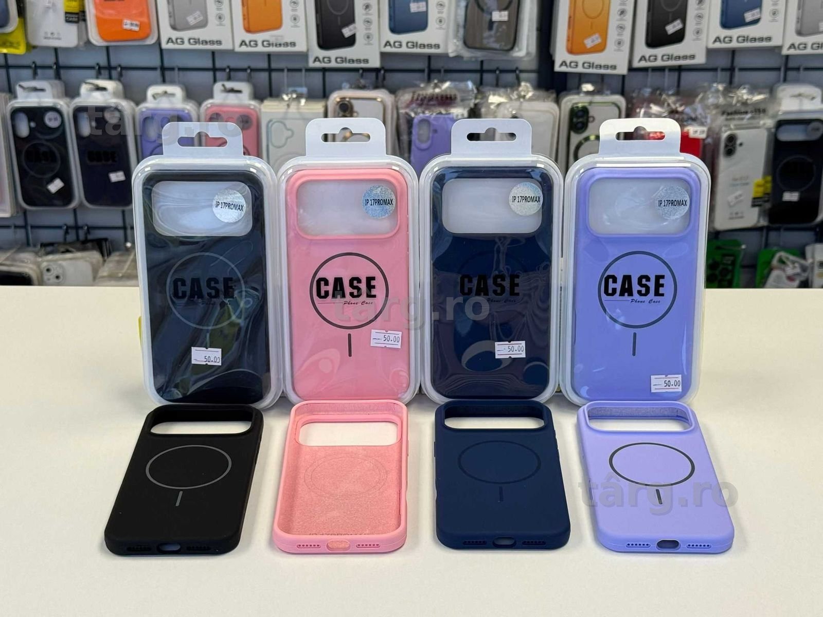 Husa silicon cu MagSafe, folie, cablu, incarcator iPhone 17 Pro Max 2