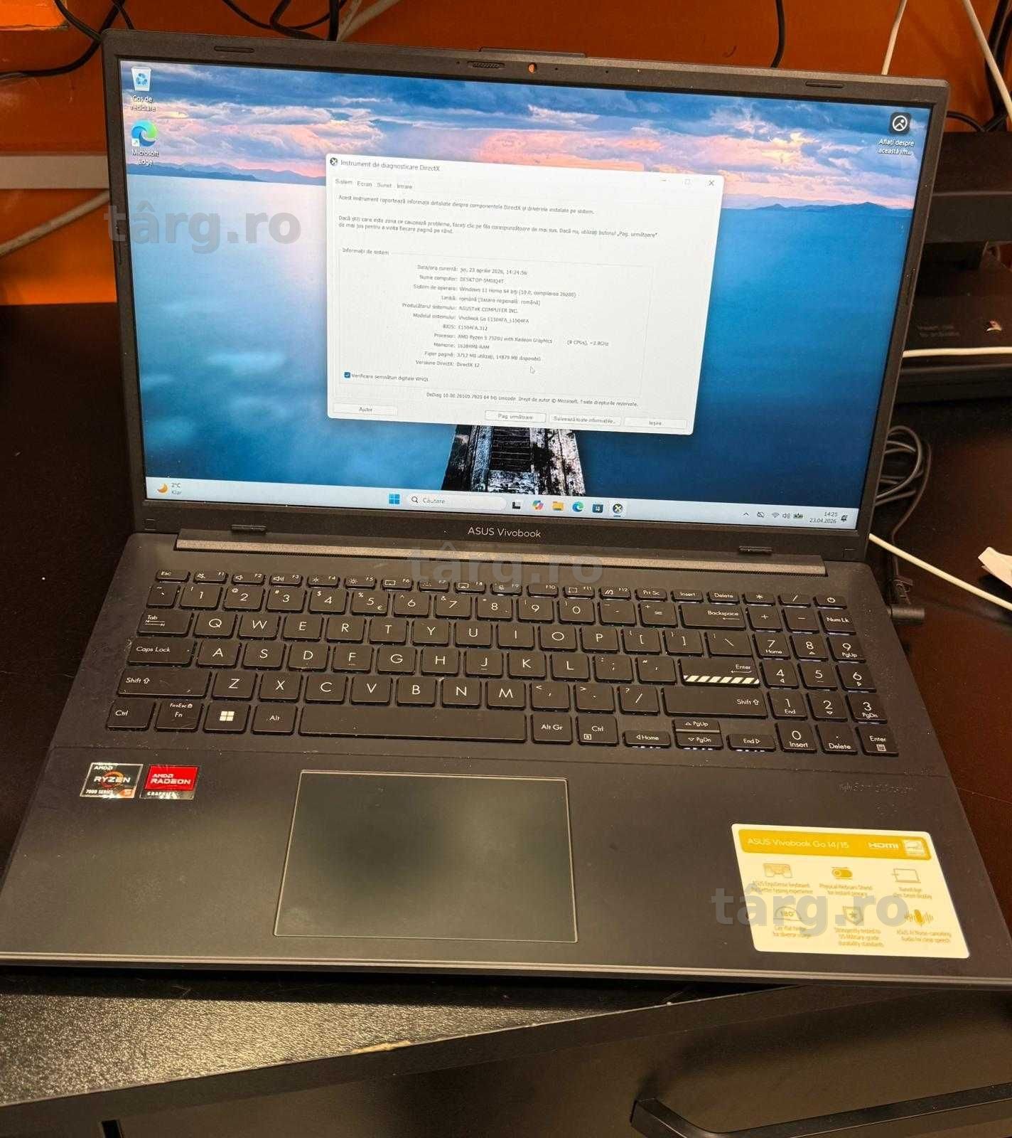 HOPE AMANET P2 - Asus Vivobook / Amd Ryzen 5 7520 / 16 GB /  SSD 500 GB