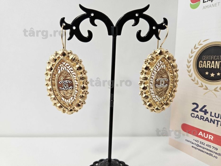 Cercei Aur 14K 8.96g (Ag1 Alexandru B.53059.1) Garantie 2 ani!
