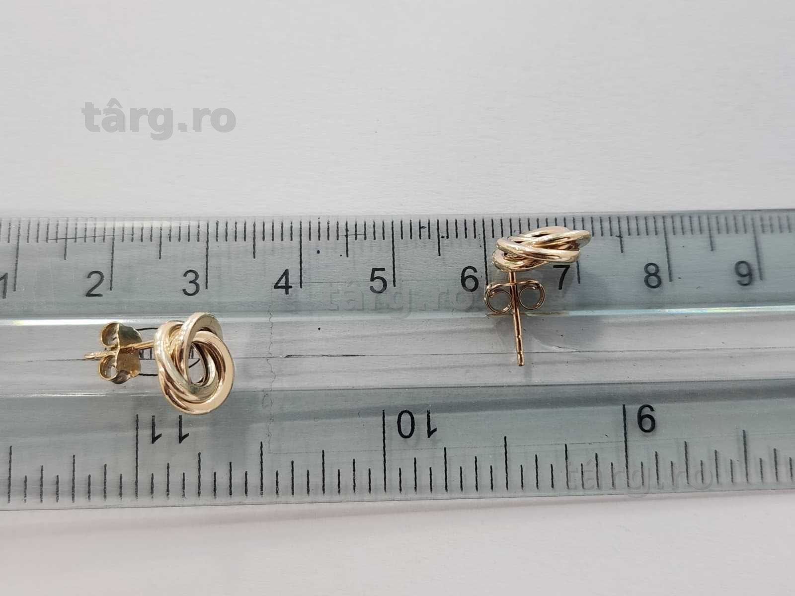 Cercei aur, 14k, 1.43g(b 68721.3 Ag2 Tudor) 2