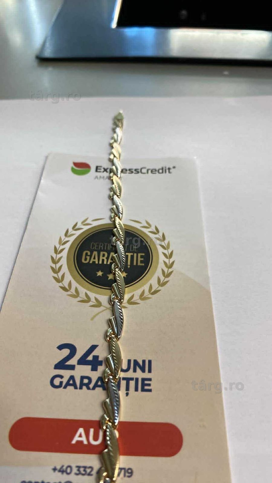 Bratara aur 14k ( Tomesti b 33087.2) Garantie 2 ani! 2