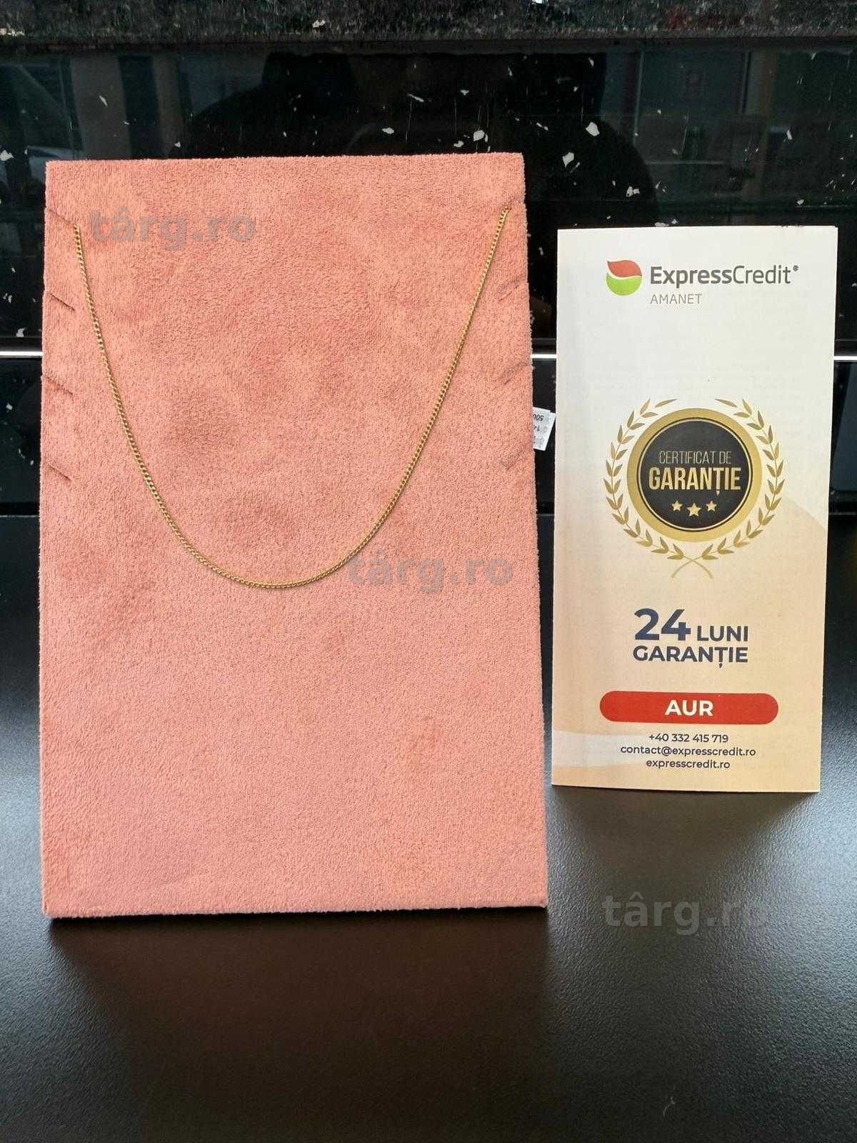 Lant aur 14k 3.34g 55cm (Iulius Mall)(B-46.5) Garantie 2 ani!