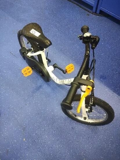 Bicicletă Discover 100 14" alb copii 90-110 - (SecondHand) Decathlon