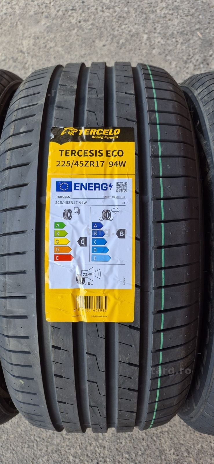 4 anvelope vara noi Tercelo 225/45/17,dot 2025.Pretul este pe bucata. 3