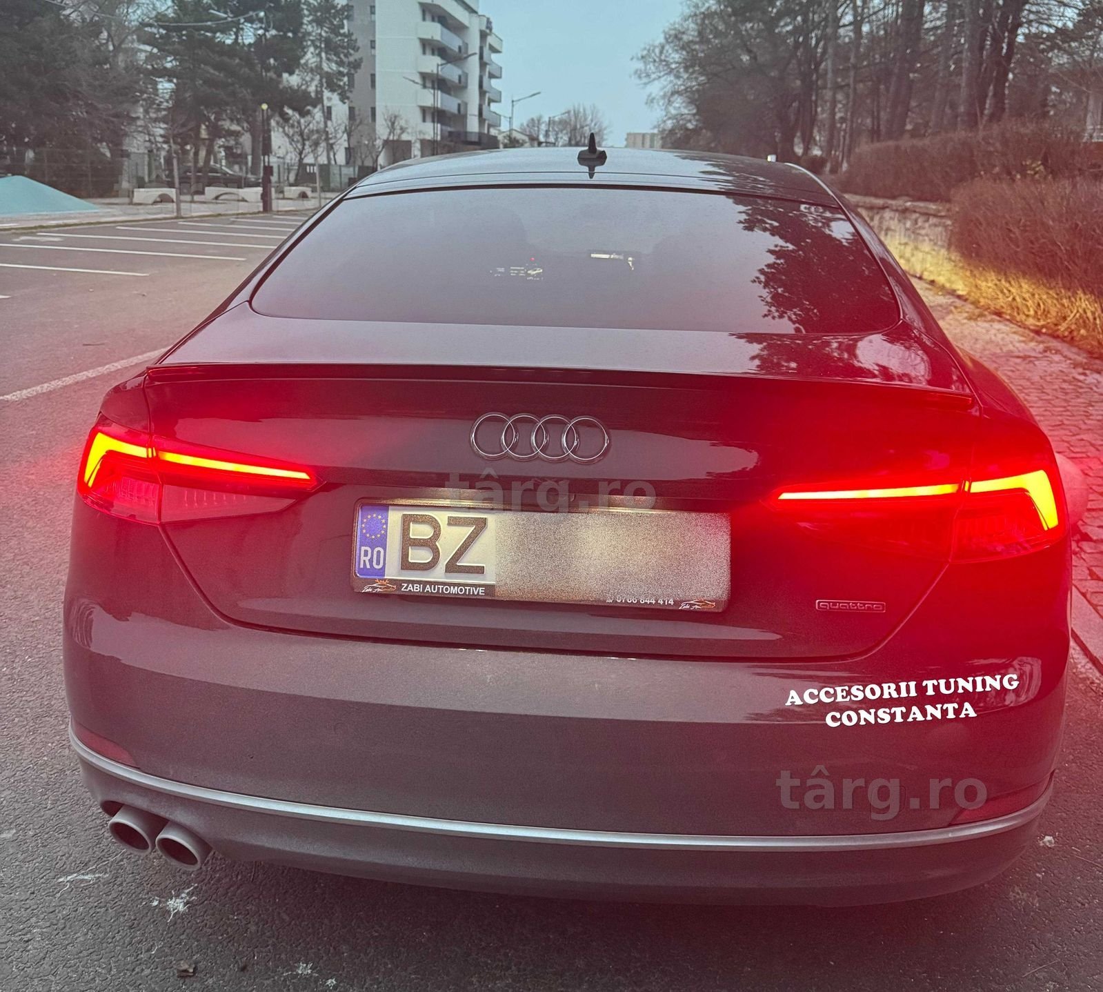 Eleron Portbagaj - Audi A5 SPORTBACK 2017+ Negru Lucios