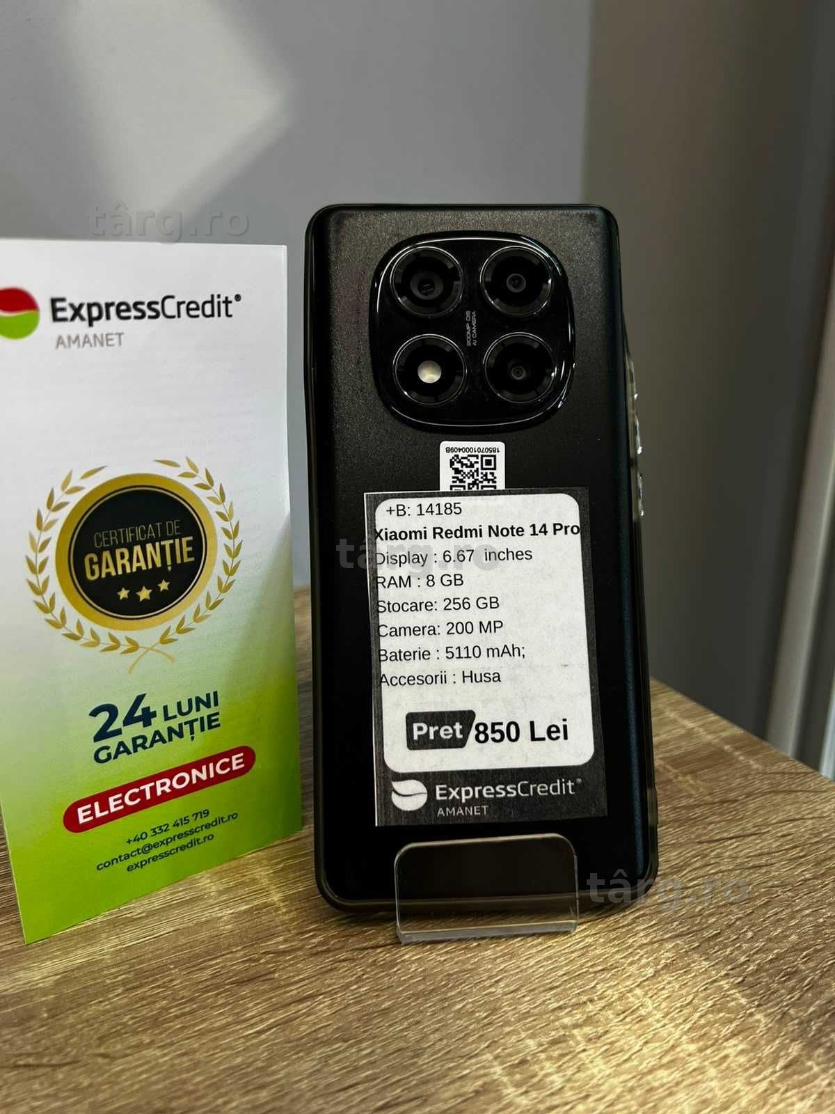 (AG42 Roman) Xiaomi Redmi Note 14 Pro B.14185 Garantie 2 ani 2