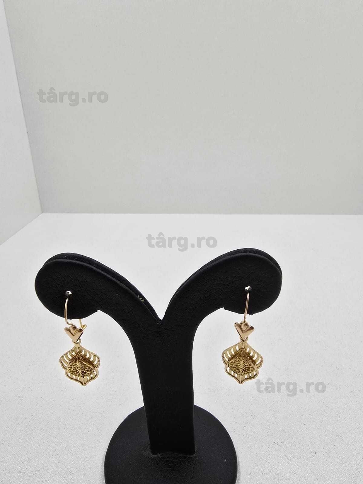 Cercei aur 14K 3.09gr (Ag25 Belvedere B041794.1)-Garantie 2 Ani! 2