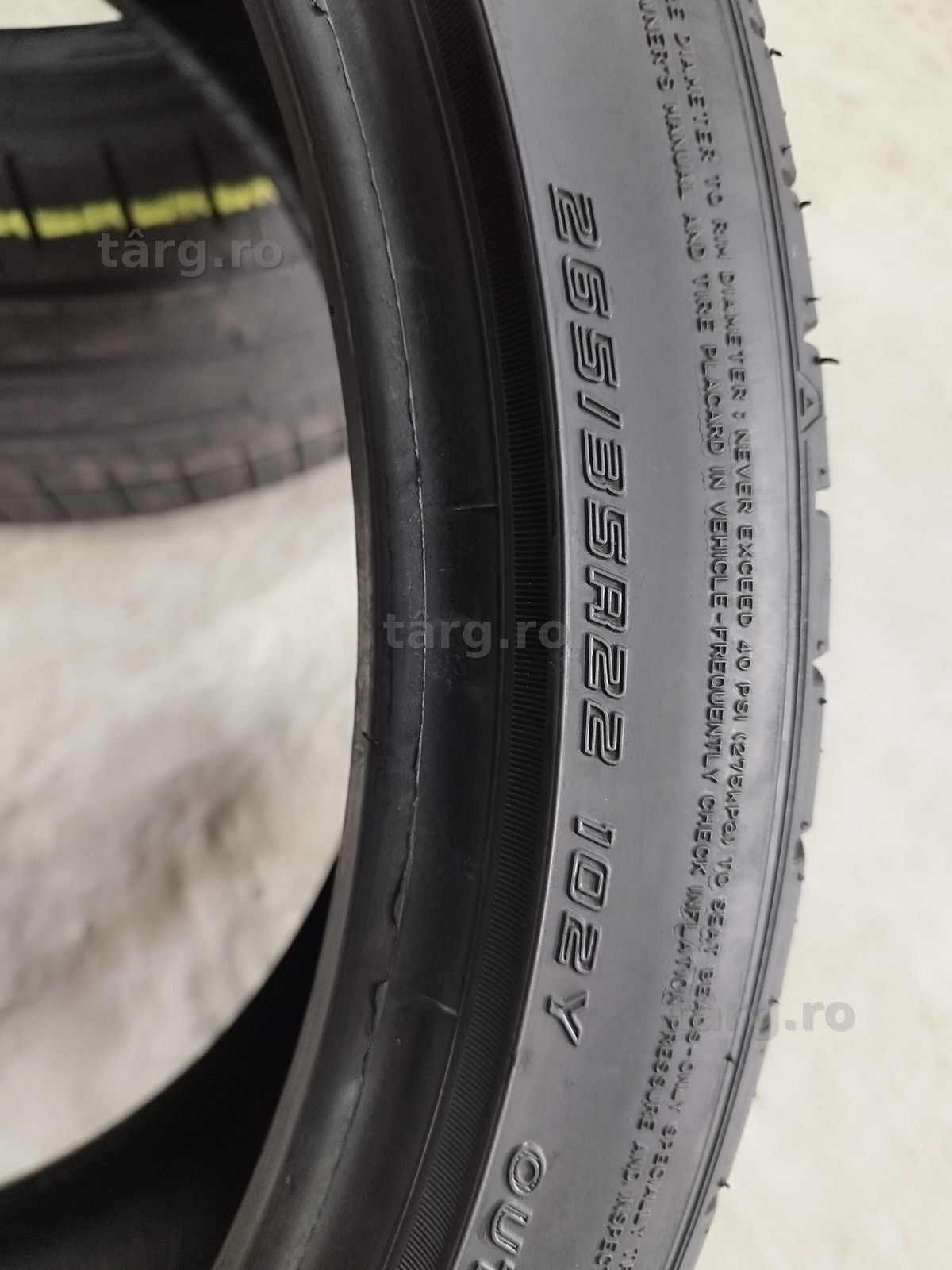 2 anvelope de vară Falken Azenis  265/35/22,dot 2019 5