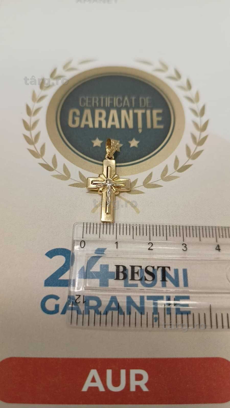 Pandantiv aur 14K 1.05gr [AG24 Harlau B.46113.2] - Garantie 2 ani! 3