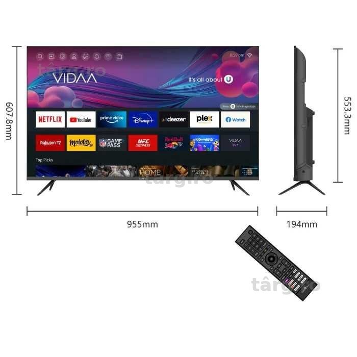 Hope Amanet P1/ Televizor LED Smart Tech 43UV10V1, 109 cm, 4K Ultra HD, Clasa F / COD 44853 3