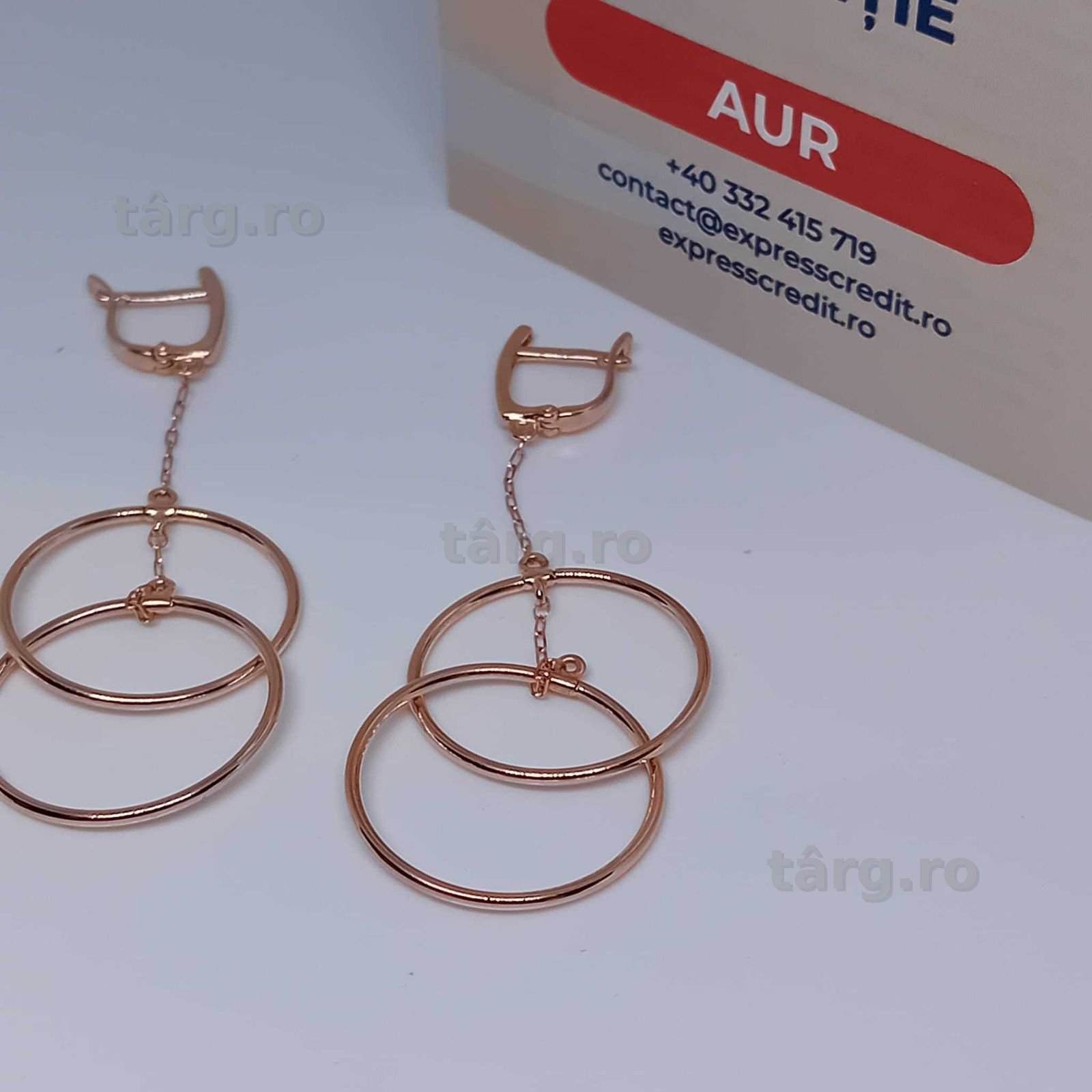 Cercei Aur 14K 4.13g (Ag4 Dacia B.52015.8) Garantie 2 ani 3