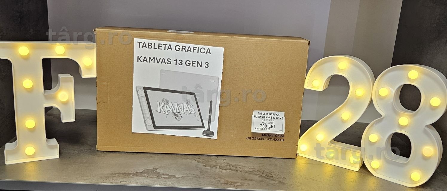 Amanet F 28: Tableta Grafica Kamvas 13 Gen 3 SIGILATA(N)