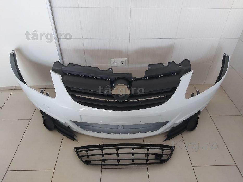 Pachet Bara Fata+Toate Grilele Opel Corsa D 2006-2011 (Z474 (Alb))