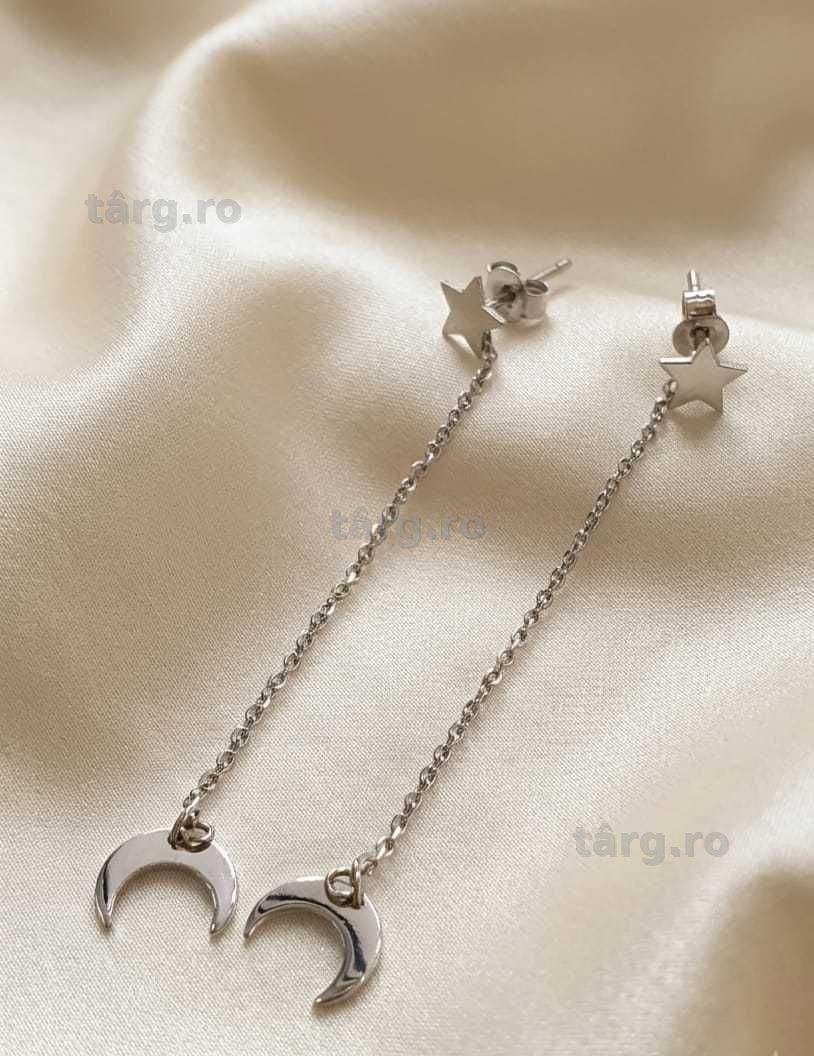 Cercei aur alb,14k 1.34gr (AG.7)