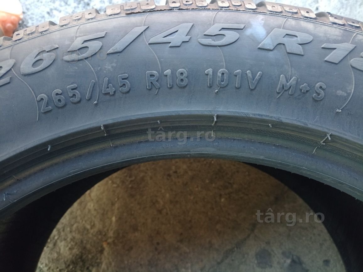 4 anvelope de iarna Pirelli 265/45 R18 dot 2019 6