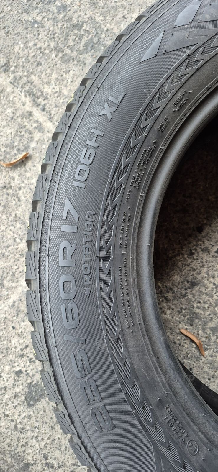 4 anvelope iarna Nokian 235/60/17,dot 2020.Pretul este pe bucata. 6