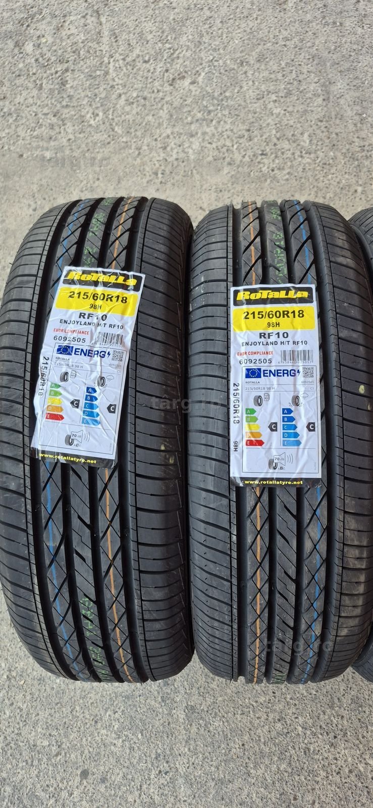 4 anvelope vara noi Rotalla 215/60/18,dot 2025 Pretul este pe bucata. 2