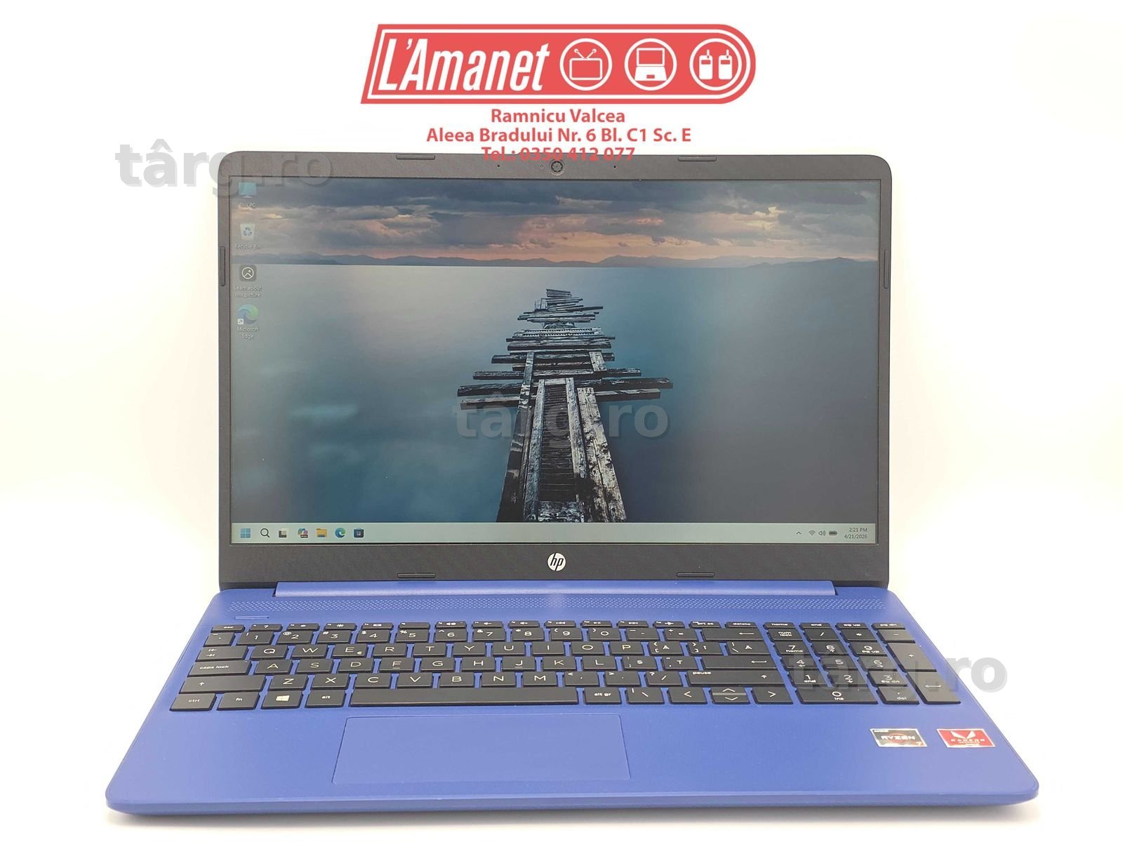 Laptop HP 15s-eq0081nq Ryzen 7 3700U Full HD 8GB 256GB SSD AMD Radeon RX Vega 10