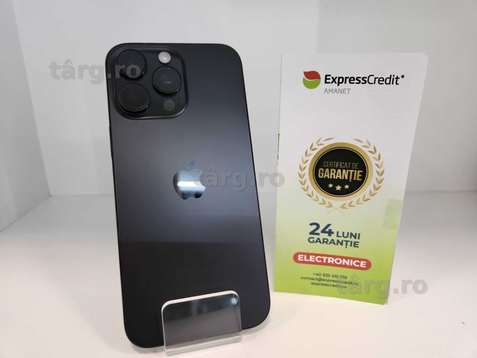 Telefon Apple Iphone 16 Pro Max 256Gb – Baterie 92% - Geam Camera Crapat (Ag8 Tudor/B75304) – Garantie 2 Ani!