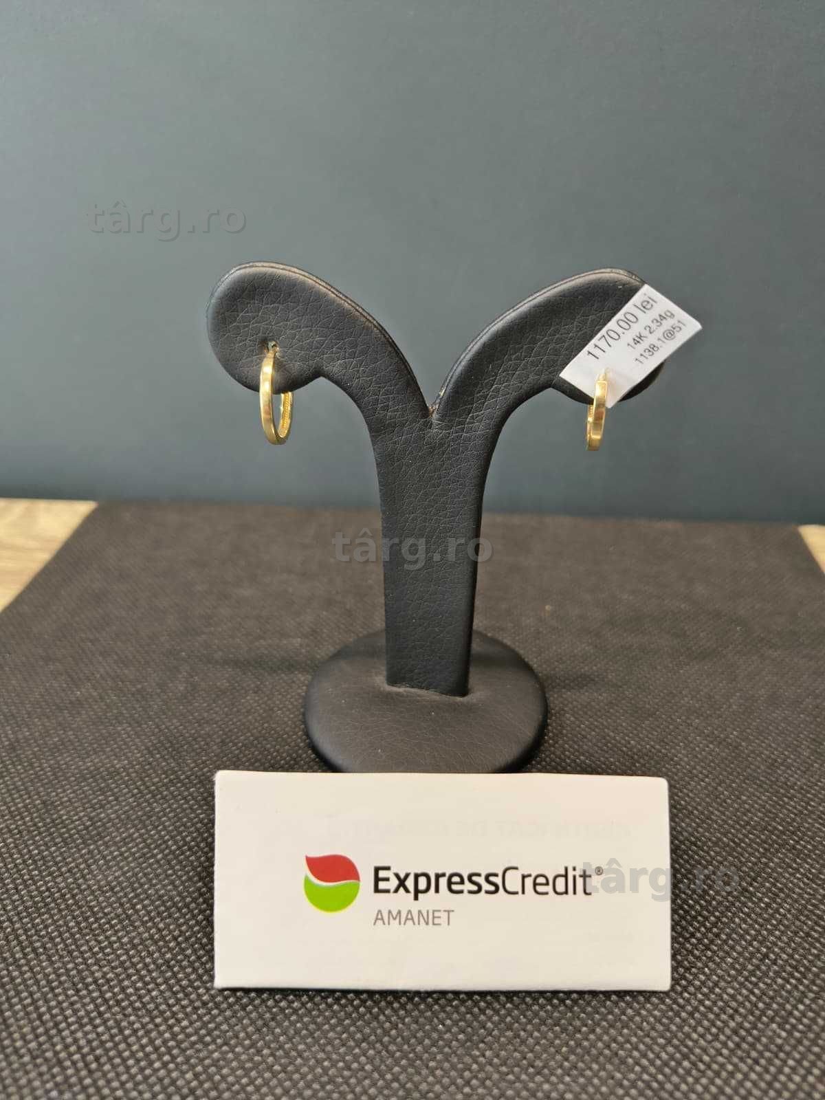(AG51) Cercei aur 14K 2.34g b1138 - Garantie 2 ani!