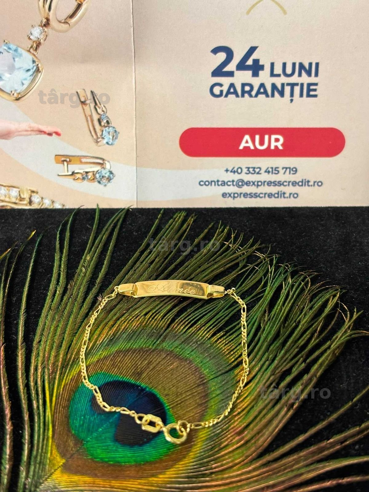Bratara aur 14k 1.30g (B.61525-Tatarasi) Garantie 2 ani-550 lei 2