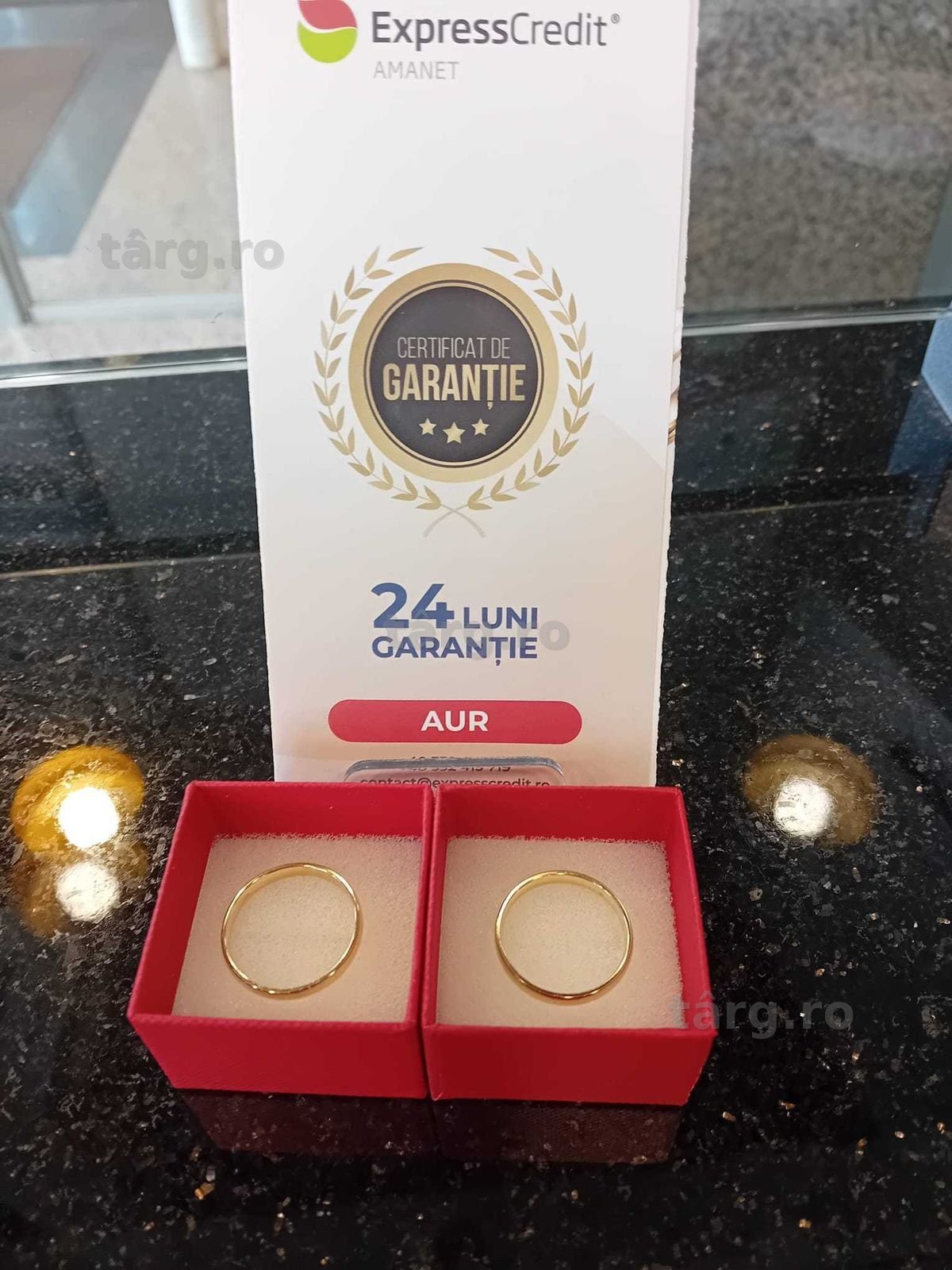 Verighete aur 9k 2.68/2.58g marimile 22 si 20 (Iulius Mall)(B-357.1.2) Garantie 2 ani! 2