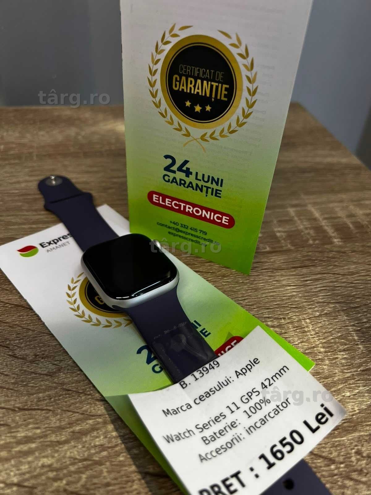 (AG42 Roman) Smartwatch Apple series 11 B.13949 Garantie 2 ani 2