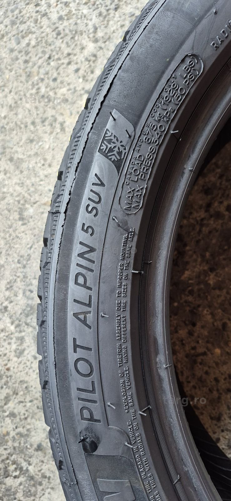 4 anvelope iarna Michelin 245/45/20,dot 2020.Pretul este pe bucata 5