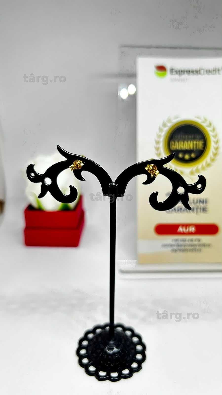 Cercei Aur 14K 1.35g (AG1 Alexandru B54362.63) - Garantie 2 ani! 3