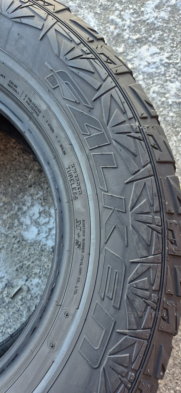 2 anvelope M+S AT Falken 255/65/16.Pretul este pe bucata. 3