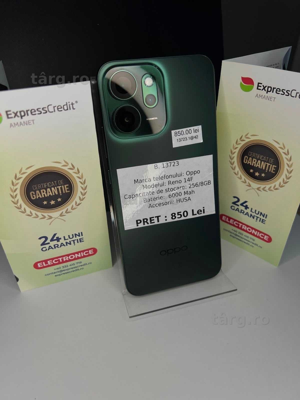 Oppo Reno 14F (AG42 B.13723) GARANTIE 24 LUNI 2