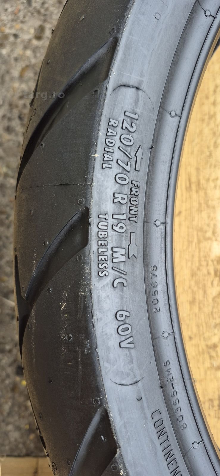 O anvelopa moto noua Continental 120/70 R19M/C. 5