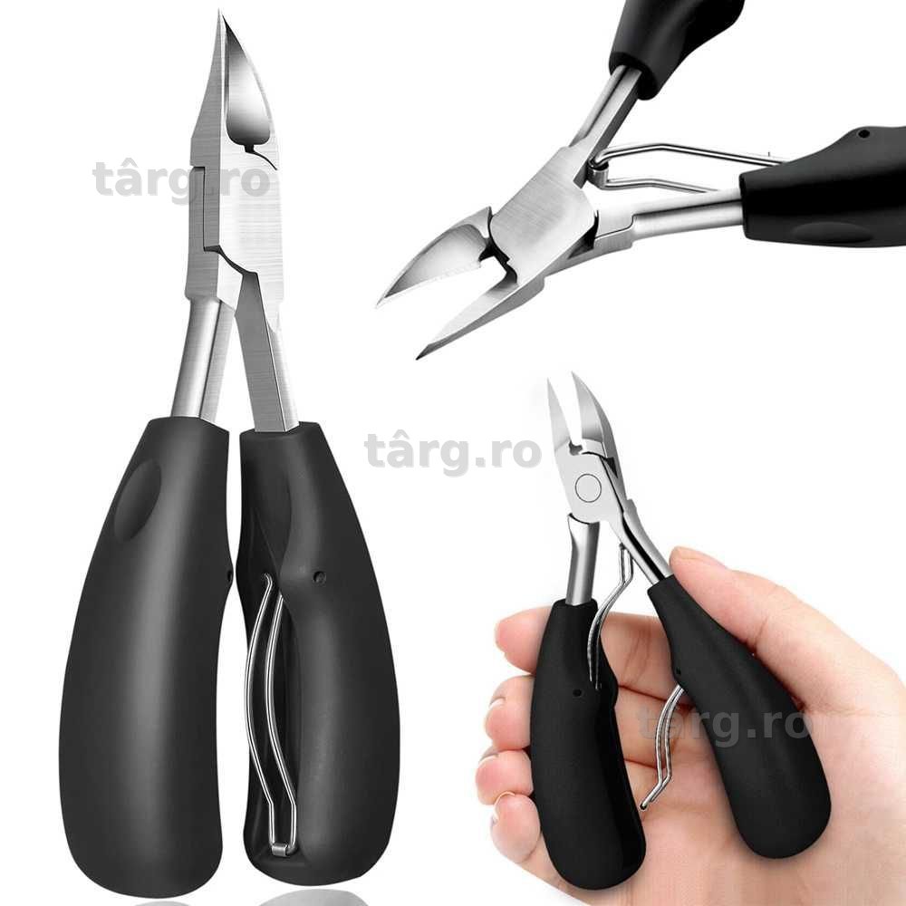 Cleste Profesional pentru Taierea Unghiilor si Cuticulelor din Inox
