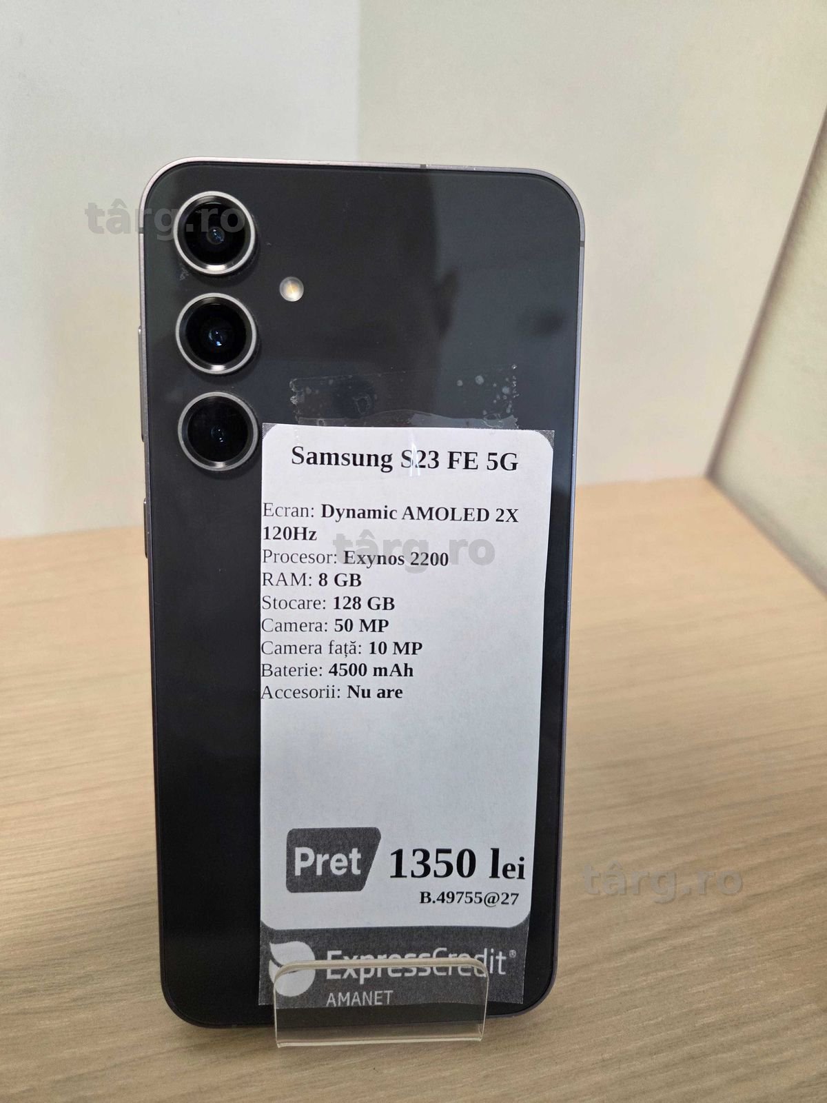 Samsung S23 FE 5G 128GB (ECA27 b.49755)-Garantie 2 ani!
