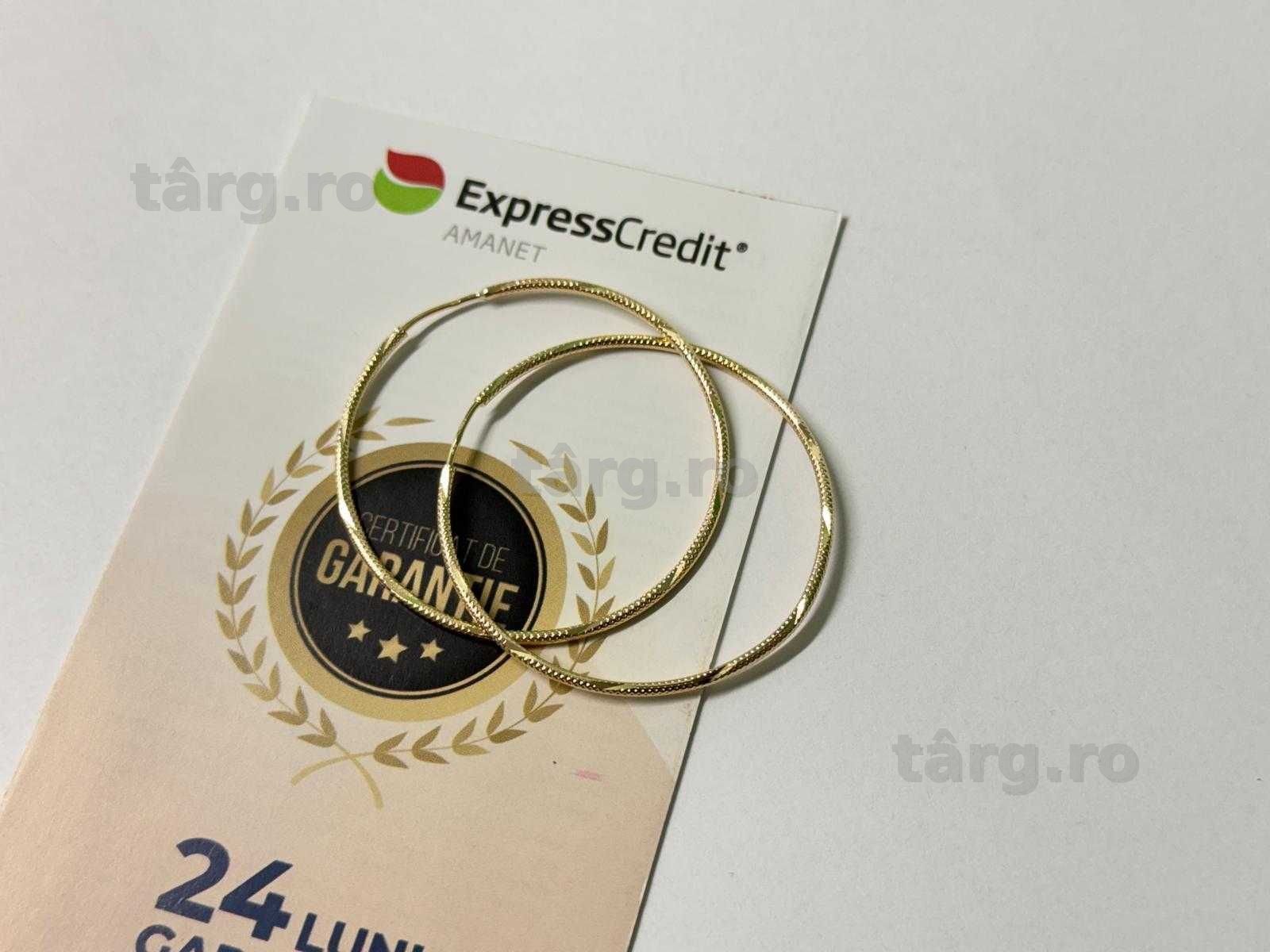 Cercei aur 14K 3.75g (B.61167 Tatarasi) Garantie 2 ani