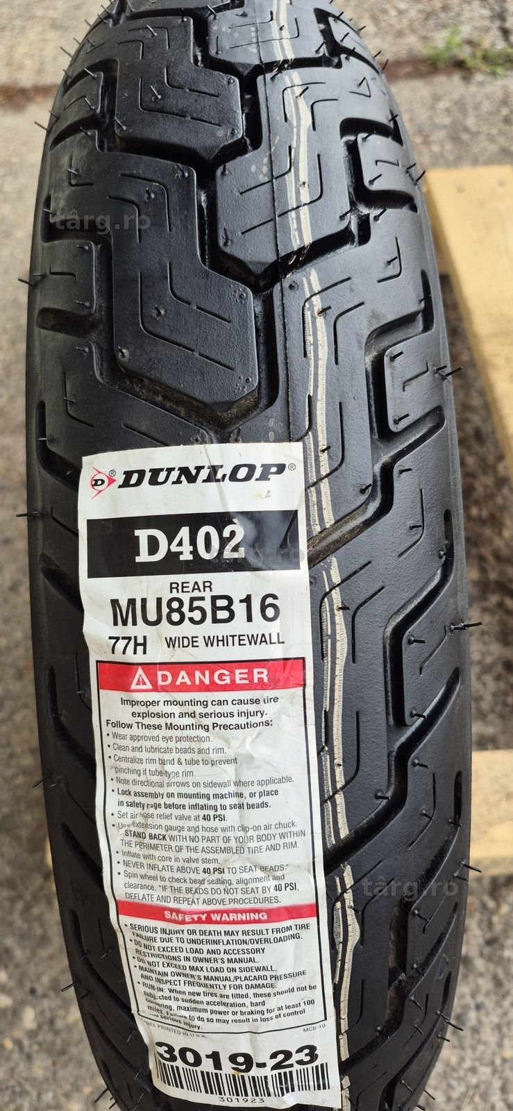 O anvelopa moto noua Dunlop Harley Davidson D402,MU85 B16 M/C. 2