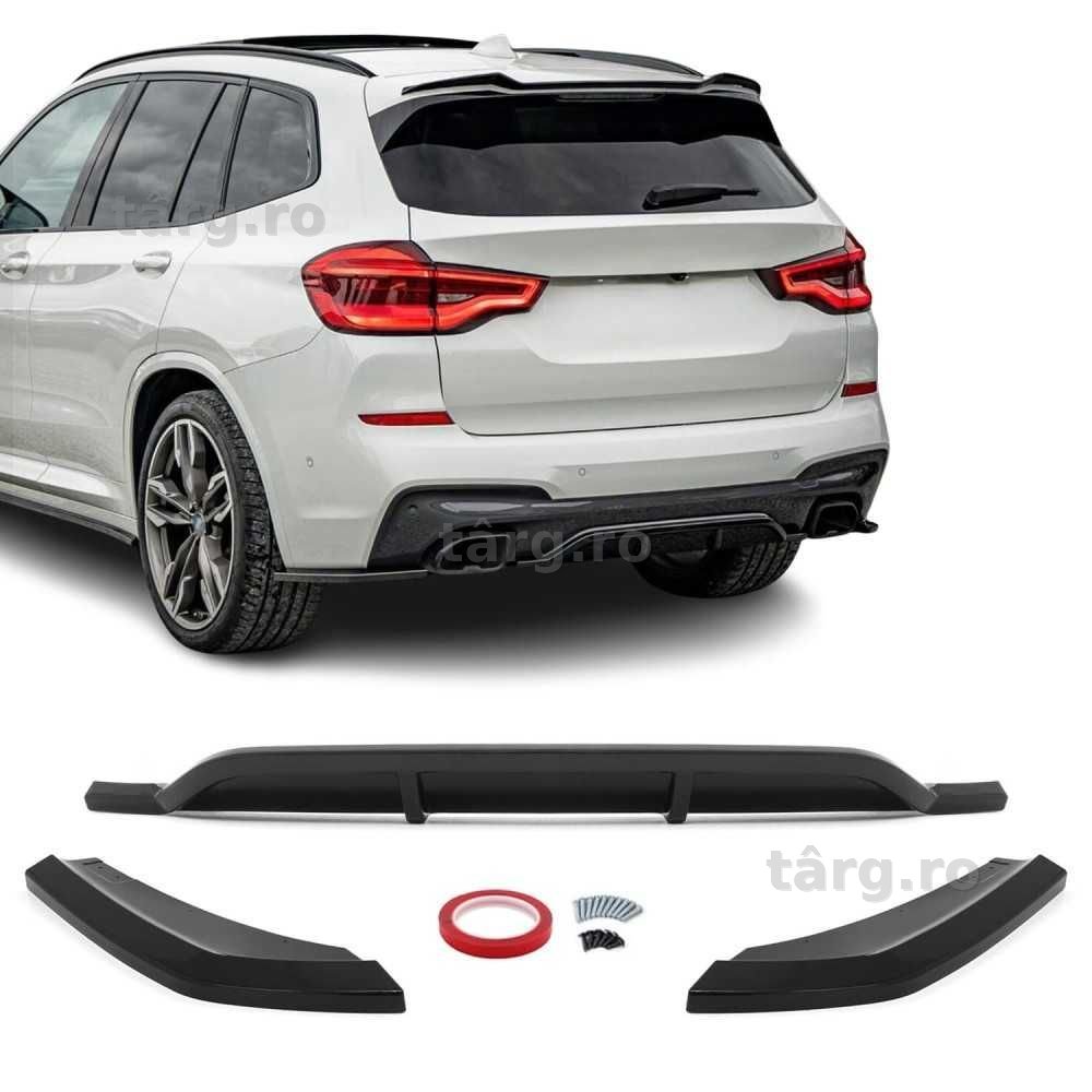 Prelungire Difuzor Extensie cu Laterale Bara Spate M BMW X3 G01 , Negru Lucios