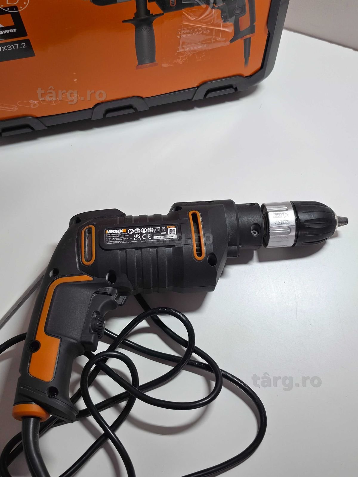 Mașină de găurit cu percuție Worx WX317.2 600W 3