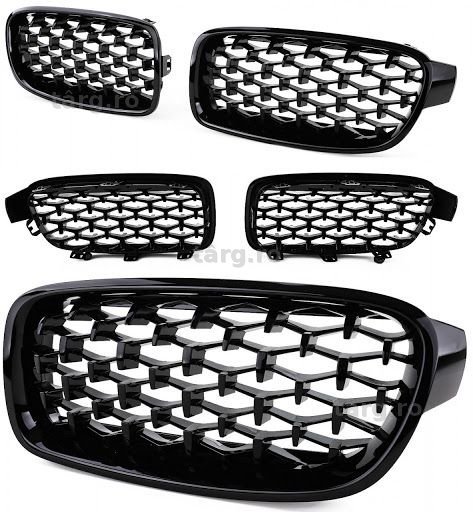 Grile / nari BMW seria 3 F30 F31 11-15 Diamond Design negru