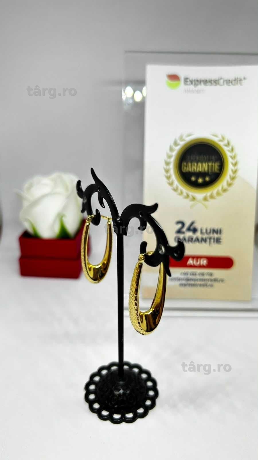 Cercei Aur 14K 3.39g (AG1 Alexandru B53870) - Garantie 2 ani! 2